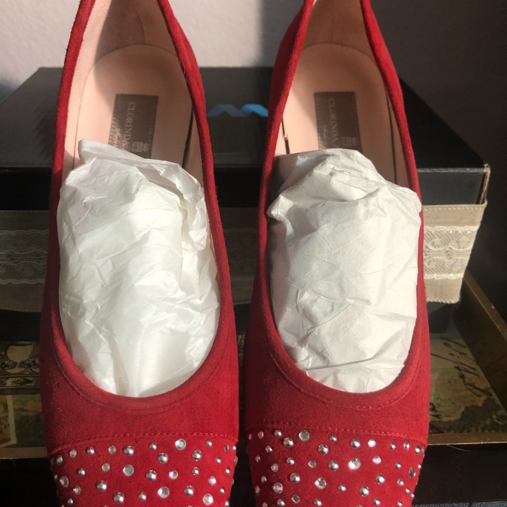 Clorinda Antinori Made in Italy - NWOT - Suede Slip-Ons - Small Heel - 2 Options